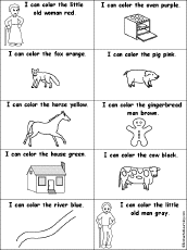 Stories I Can Color Printables at EnchantedLearningcom