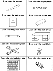 I Can Color Printables at EnchantedLearningcom