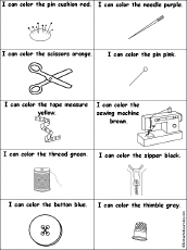 Download Home and Household Items: I Can Color Printables at EnchantedLearning.com