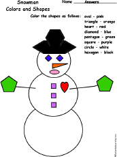Color the snowman