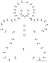 Gingerbread Man Connect-the-Dots Printout