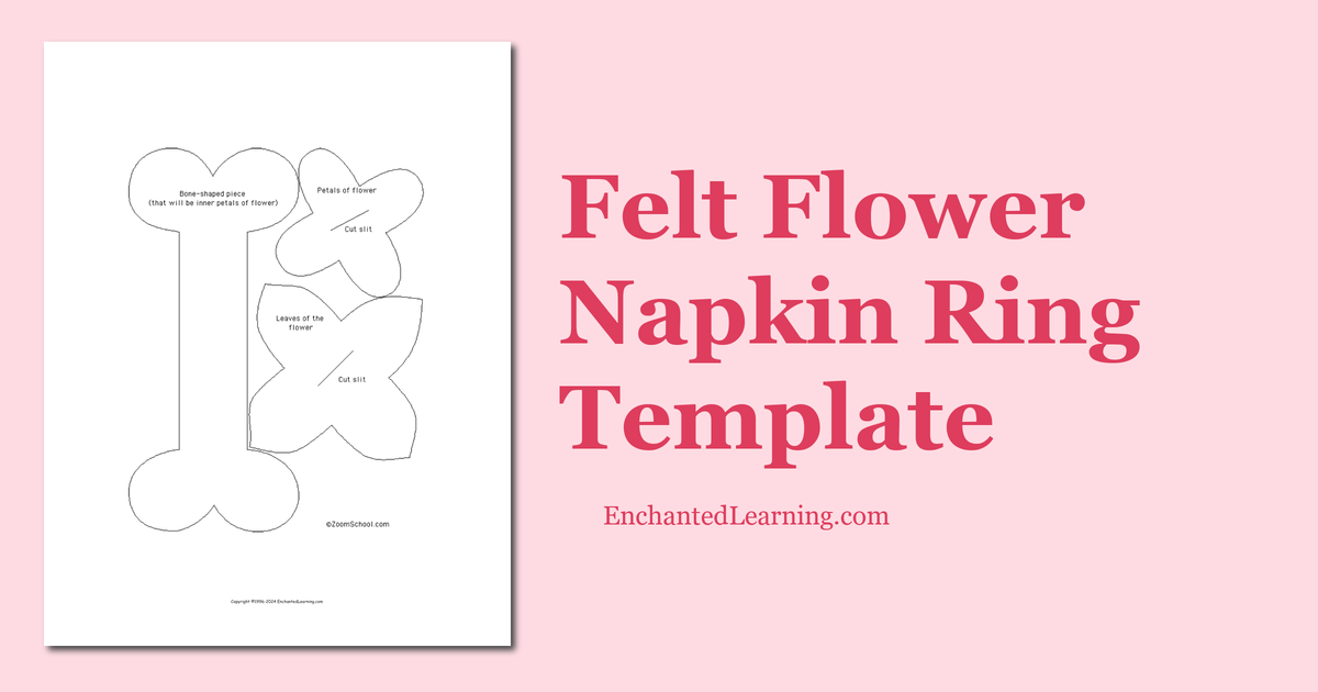 felt flower template