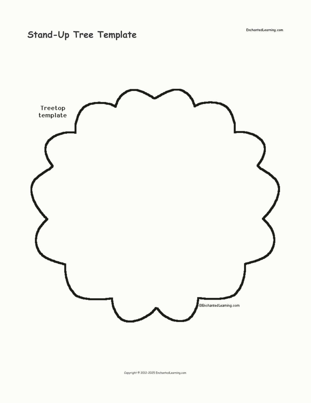 tree outline printable