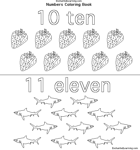 Search result: 'Numbers Coloring Book:  Ten, Eleven'