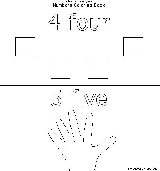 Search result: 'Numbers Coloring Book: Four, Five'