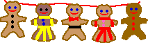 String of Gingerbread People