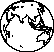 Eastern Hemisphere Template black and white