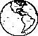 Western Hemisphere Template Black and white