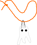 Ghoulish Ghost Necklace