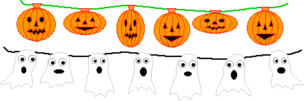 String of Jack-O'-Lanterns or Ghosts