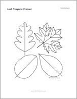 Search result: 'Leaf Template Printout'