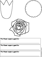 A flower and stem template.