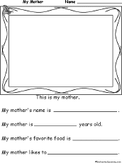 Mother's Day Worksheet