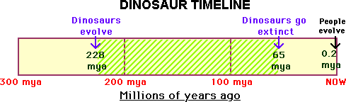 dinosaur time chart