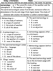 weather related activities at enchantedlearning com