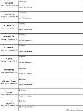 write definitions