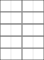 blank worksheet domino EnchantedLearning.com Printable Game Blank  Dominoes, A