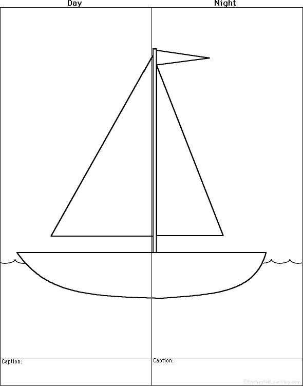 Search result: 'Draw a Sailboat, Day and Night - Printable Worksheet'