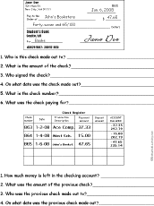 Checks and Checkbooks: Learn How to Write Checks and Balance A Checkbook  EnchantedLearning.com