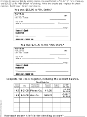 checks and checkbooks learn how to write checks and balance a checkbook enchantedlearning com