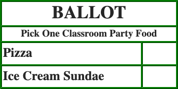 Example Ballot