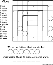 Search result: 'Spiral Plant Anagram Puzzle Worksheet #2'