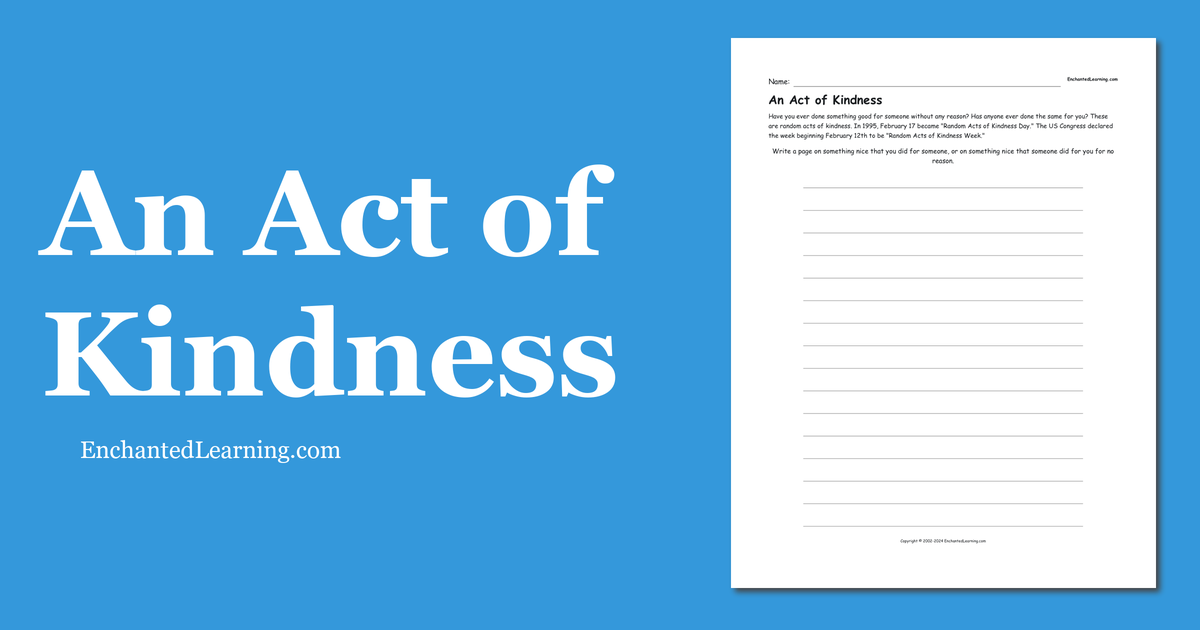 an act of kindness you experienced essay