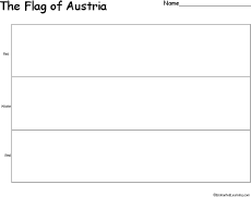 austria flag outline