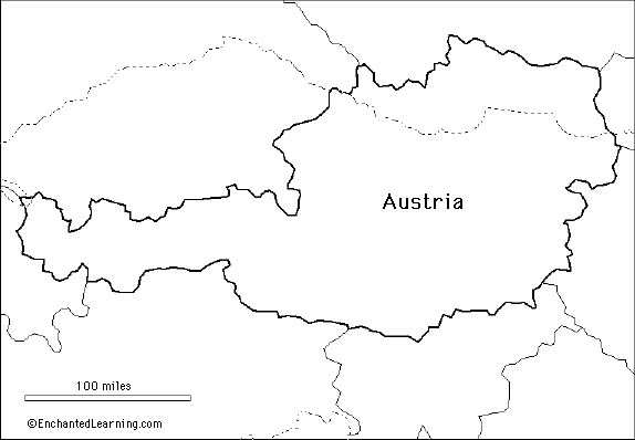 Search result: 'Outline Map Research Activity #1 - Austria'