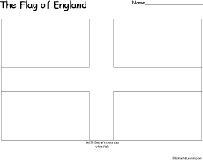 Search result: 'Flag of England Printout'