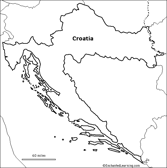 Search result: 'Outline Map Croatia'
