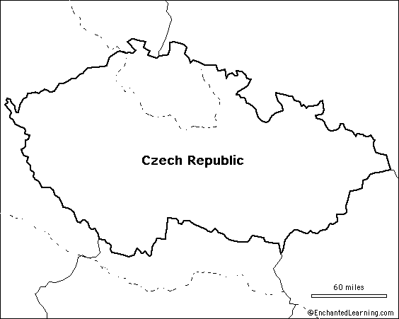 Search result: 'Outline Map Czech Republic'