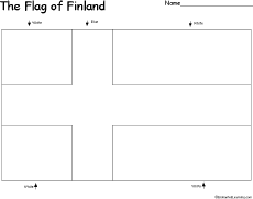 Flag of Finland EnchantedLearningcom