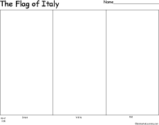 Flag of Italy EnchantedLearningcom