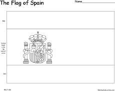 Flag of Spain EnchantedLearningcom
