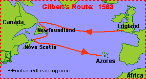 humphrey gilbert voyages