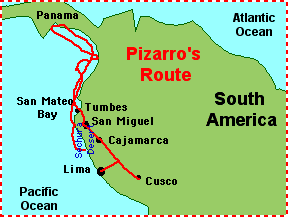 Pizarro's Route