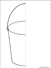 Search result: 'Symmetrical Pail Picture: Finish the Drawing and Fill in the Missing Letters Printout'