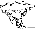 Asia outline map
