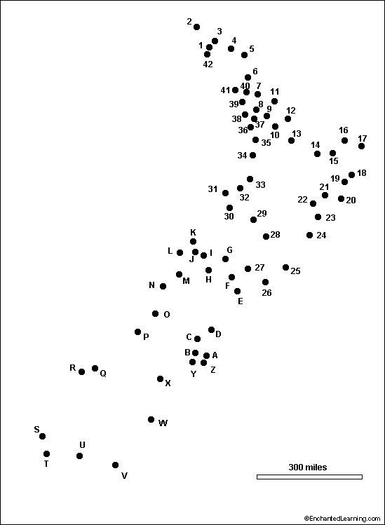 Connect the Dots Mystery Map