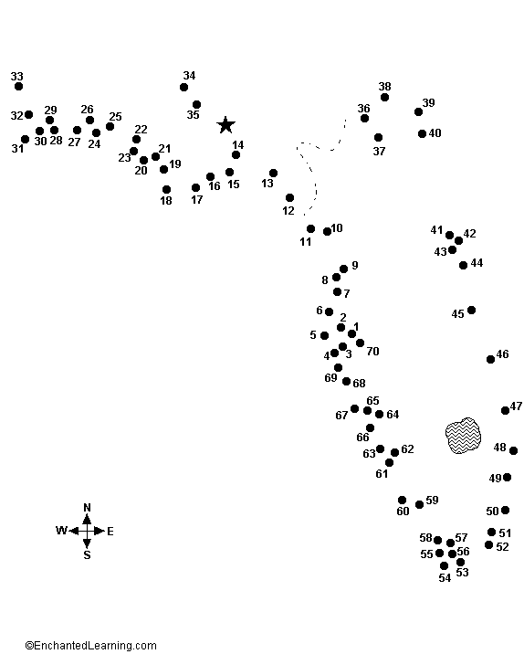 Connect the Dots Mystery Map