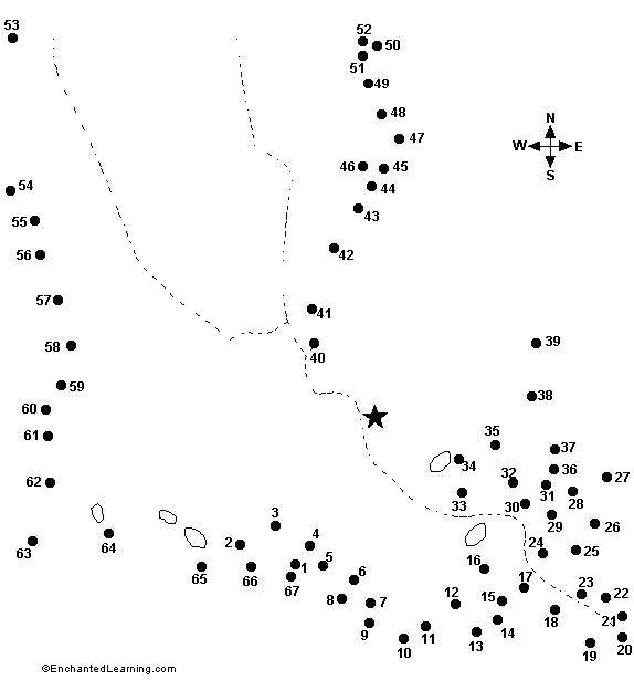 Connect the Dots Mystery Map