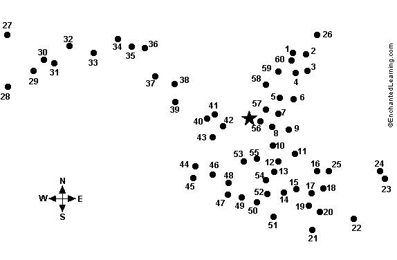 Dot to Dot Mystery Map: Maryland - EnchantedLearning.com