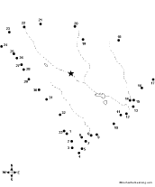 Connect the Dots Mystery Map