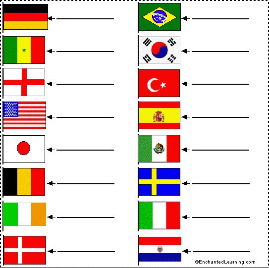 Search result: 'World Cup Finalist Flags 2002 Label Me! Printout'