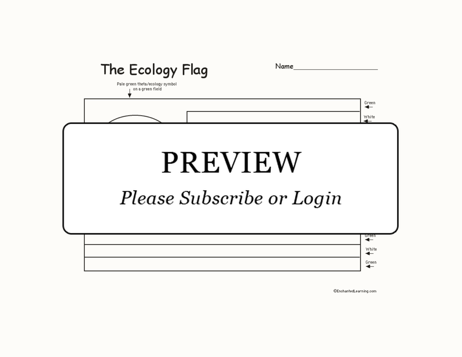 Ecology Flag interactive worksheet page 1