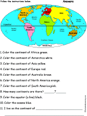 Continents Enchantedlearning Com