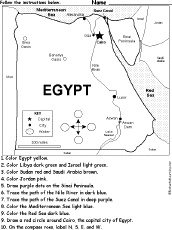 Egypt - Follow the Instructions: EnchantedLearning.com