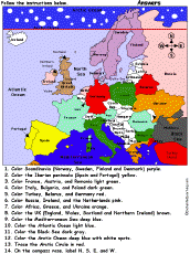 enchanted learning map of europe Europe Enchantedlearning Com enchanted learning map of europe