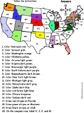 Us Maps Follow The Instructions Enchantedlearning Com